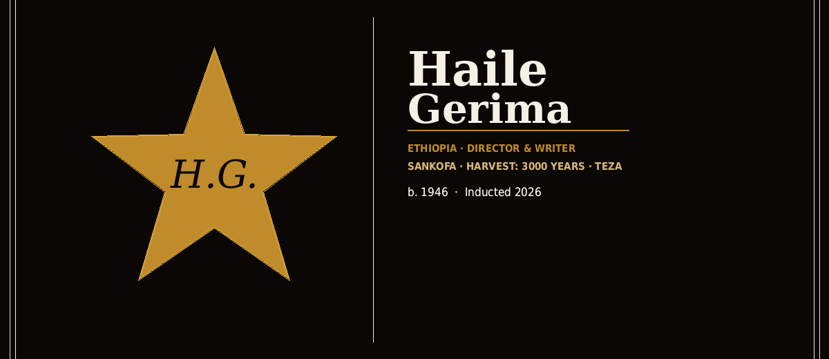 Haile Gerima — Hall of Fame™ Inaugural Inductee
