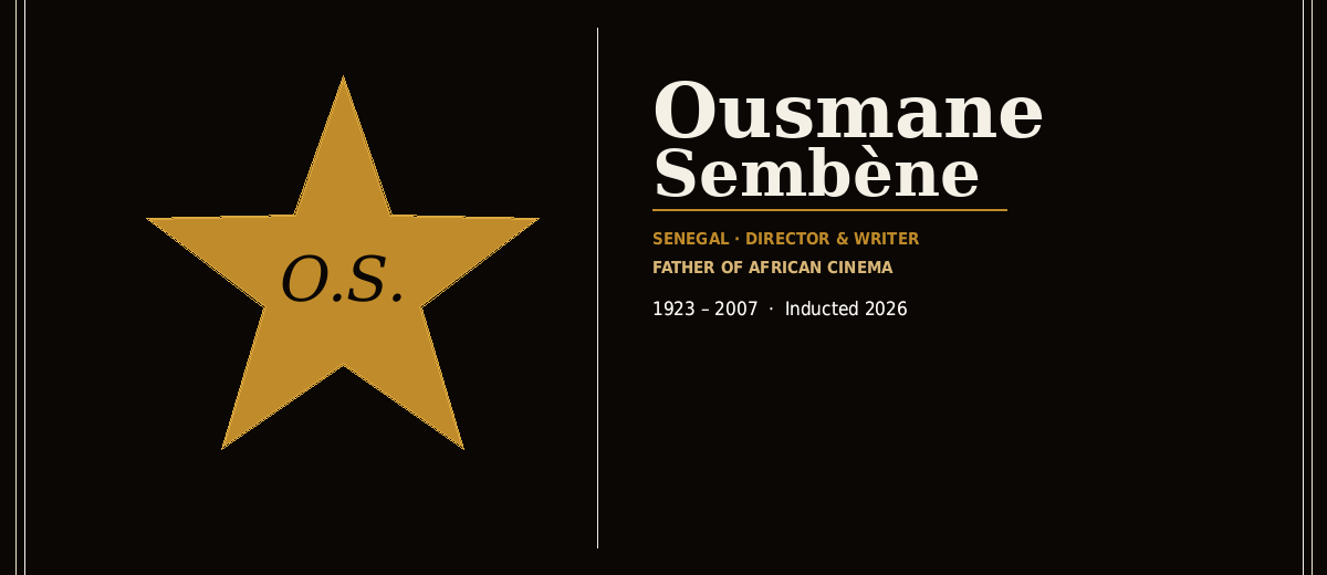 Ousmane Sembène — Hall of Fame™ Inaugural Inductee